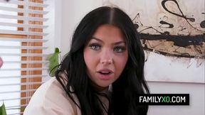 Sexy stepsister Holly Day with big ass rides on her stepbrother'_s hard dick