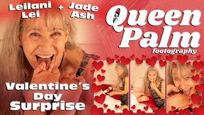 Valentine's Day Surprise (Foot Worship) Featuring Leilani Lei and Jade Ash