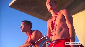 Max Carter & Kyle Ross & Evan Parker & Tyler Hill in Lifeguards Teaser - HelixStudios