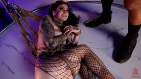 An awesome doggy style fuck with a silicone-boobed brunette Lydia Black