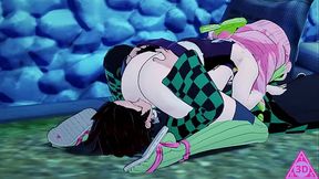 Tanjiro Mitsuri kanroji kimetsu no yaiba hentai videos have sex blowjob handjob horny and cumshot gameplay porn uncensored... Thereal3dstories..R