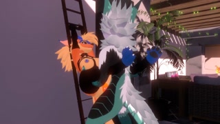 Female Nardo gets fucked on ladder