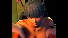 Morrigan Succubus Fucks in Alley for POV Big Boob VR Action