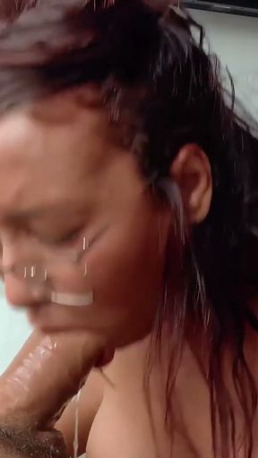 Glasses, Braces And Big Cock Stuffing In Cute Faces - FaceFuckTour   Clip 1