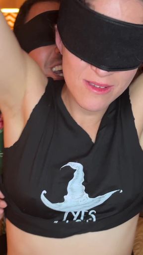 Feeling around in the dark - Blindfolded lovers meet for the first time - Cliff Media Productions   Clip 1