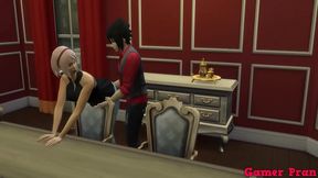 Sasuke Fucks Sakura While Naruto Tries Seducing Tsunade In Anime Cuckold Drama