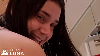 Young wife gets deep throat and fucked hard by big cock