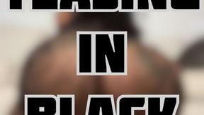 Ebony goddess ass fetish in black lace