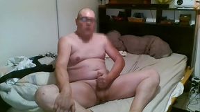 fat gay in his bedroom