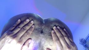 Man with Big, Thick Uncut Cock Masturbates in Front of the Camera