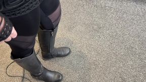 Mrs Mature Feet removing stinky socks and boots