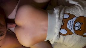 shemale vanessa rafaella - fucking bareback bear and cum in his mouth