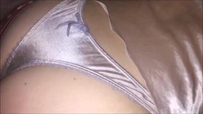 463 (03) - Satin Lingerie, Panties, Suspenders, Heels, Stockings - Fucking and Rimming