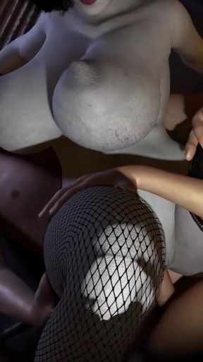 Must-share moment from &quot;Lady Dimitrescu Double Penetration Threesome&quot;