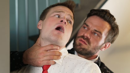 A Sinful Stairwell Encounter