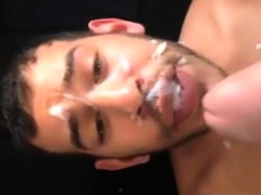 Arab Boy take the full load of daddys cum..