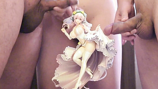 Bukkake Wedding: Asian Group Sex with Sonico Figure