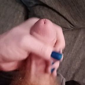 Stroking huge cock teasing my pleasurable desires