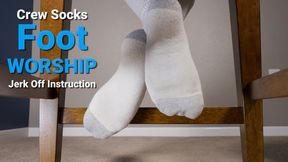 Jerk Off to My White Crew Socks Under Chair Feet Worship JOI - Kylie Jacobsx - MP4 1080p HD