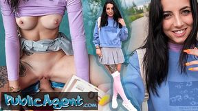 Agent Public captures Italian college cutie showing off her body