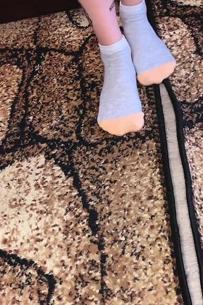 Foot Fetish Sneakers Sock and Bare Feetsfw