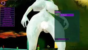 White robot sex doll strips and shows off big ass and tits in realistic 3D animation