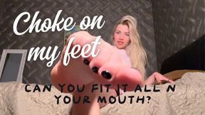 Pretty in Pink: Bratty Foot Gagging 💗👠