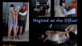 Hogtied at the Office!