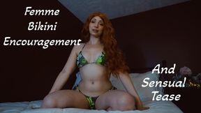 Feminization Bikini Wearing Encouragement With Sexy Tease