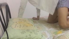 Twink college stud packs thick pillow between thighs raw solo fuck