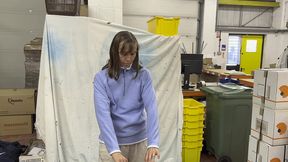 the fleece - pied and covered in porridge