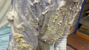 the fleece - pied and covered in porridge