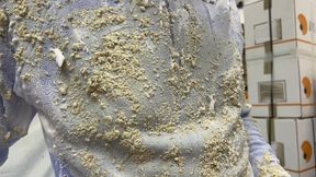 the fleece - pied and covered in porridge