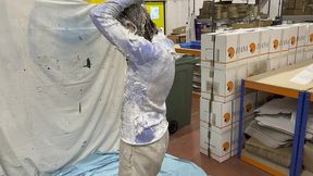 the fleece - pied and covered in porridge