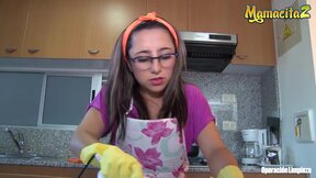 P-O-V Cleaning Lady Shines Meat 2