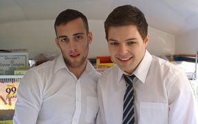 Office co-workers fuck in the ass after a nice cam teaser