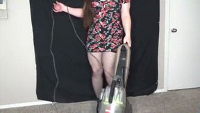 Teasing And Vacuuming Mini Dress Patent High Heels (MP4) ~ MissDias Playground