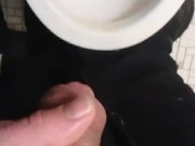 Non-Op Hairy MTF Pissing Two Streams; No Sound