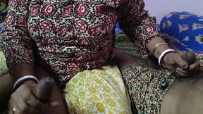 Indian Bengali Housewife Handjobs 2 Cock