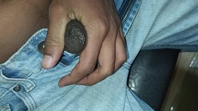 Riding on the table and masturbation