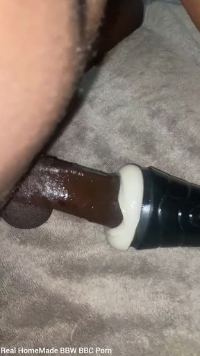 Fucking My Torch Fake Pussy