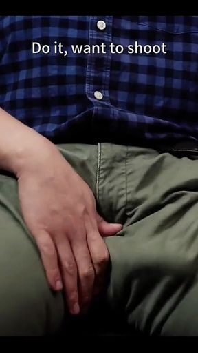 Edging Challenge in My Work Pants in Mandarin