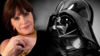 MILF esclava Leia cosplayer garganta profunda la polla de Darth Vaders