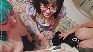 3 Witches (one of them pregnant) use a virgin nerd to summon the Devil and satisfy him