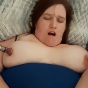 BBW Beth Belly Wobbles as She&#039;s Fucked Hard