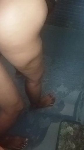 Dipak Fucks Sakshi in Bathroom in Doggy Style