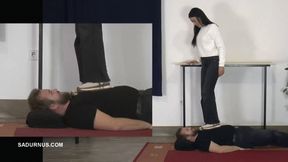 Slave under the feet of Mistress Natasa mp4 Sneakers PP