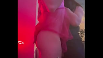Trans Girlfriend Fucks Sexy Neighbor&#039_s Mouth, Anal Masturbation