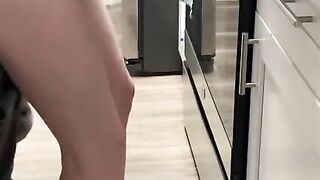 Bf comes home to me baking inside panties fucks me rough and jizzes on my face
