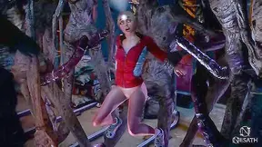 Samantha Succumbs to Wendigos Lust in Shadowy Cave Encounter